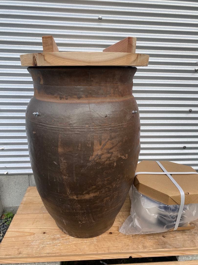 本格壺焼き芋の壺　フルセット　クラックあり