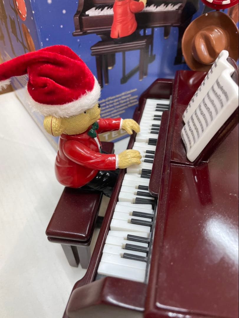 ★ミスタークリスマス テディベア ピアノ オルゴール ゴールドラベル 60曲入★