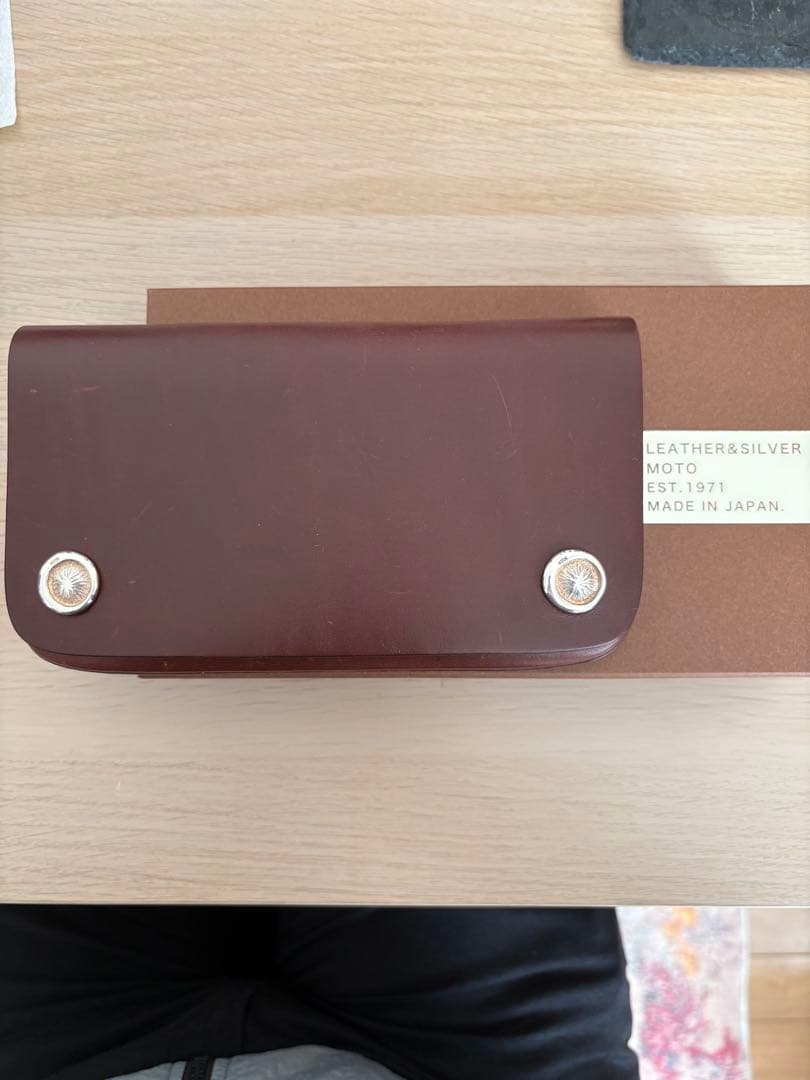 MOTO レザー 長財布 ブラウン トラッカーウォレット