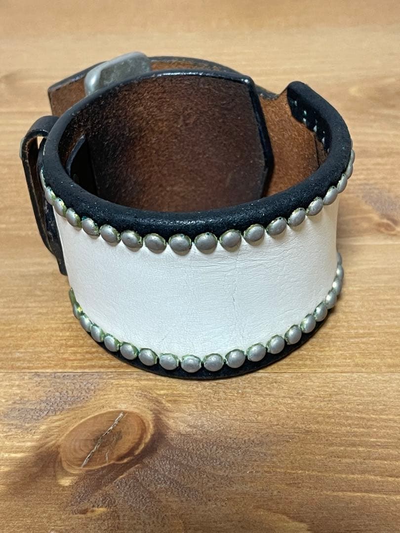 wolf’s head レザーリストブレス　#キムタク愛用　ホワイト　美品