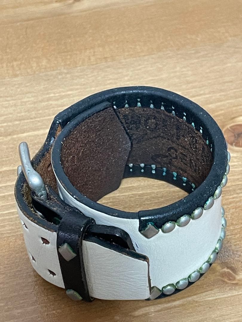wolf’s head レザーリストブレス　#キムタク愛用　ホワイト　美品