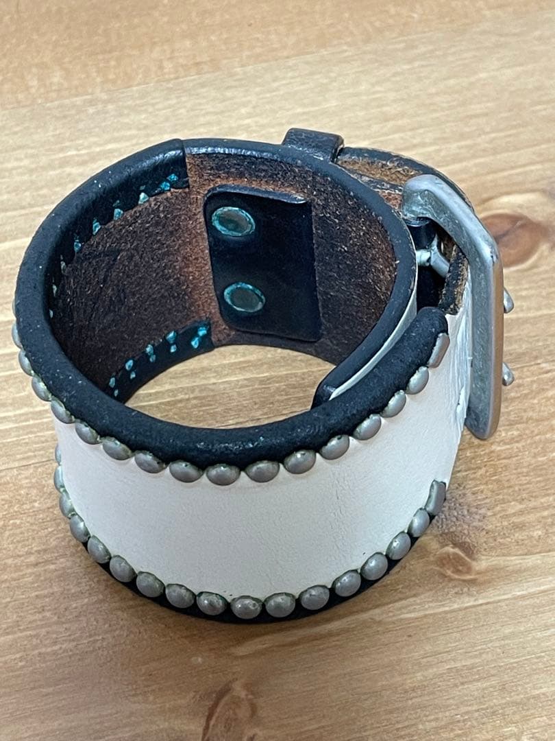 wolf’s head レザーリストブレス　#キムタク愛用　ホワイト　美品