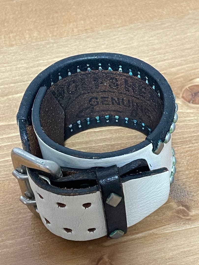 wolf’s head レザーリストブレス　#キムタク愛用　ホワイト　美品