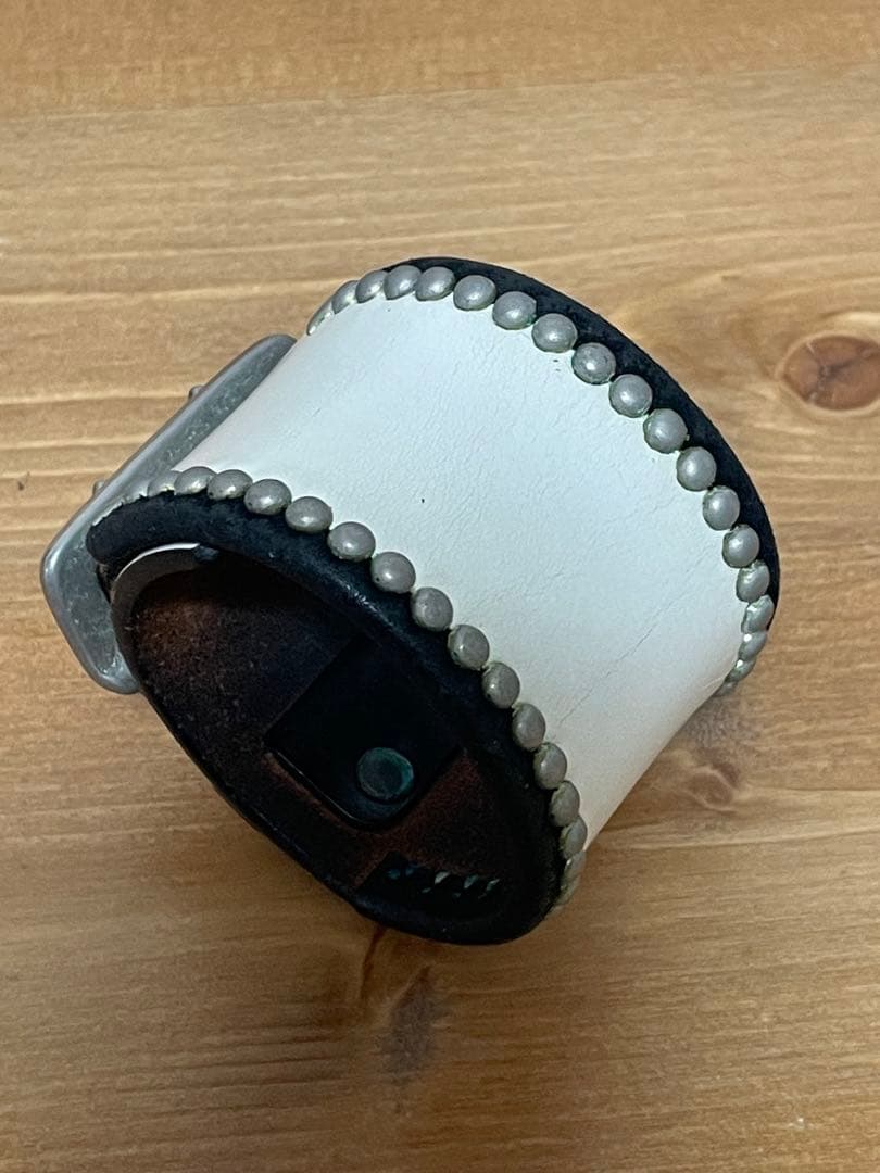wolf’s head レザーリストブレス　#キムタク愛用　ホワイト　美品