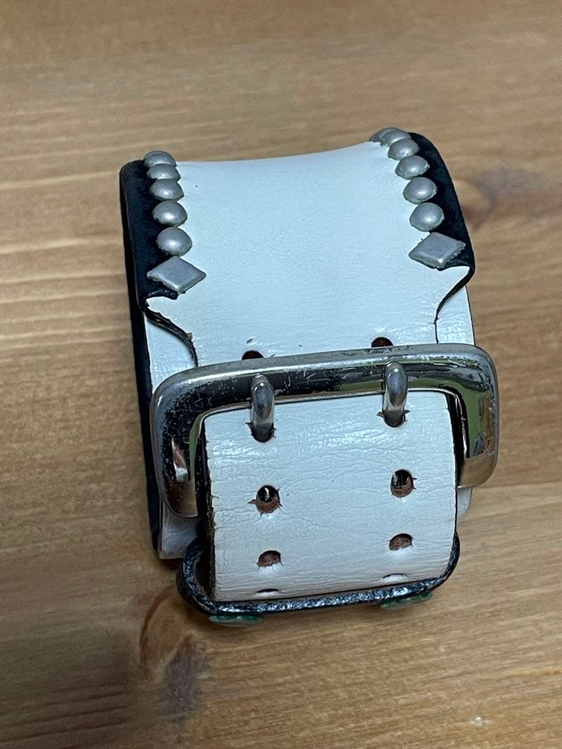 wolf’s head レザーリストブレス　#キムタク愛用　ホワイト　美品