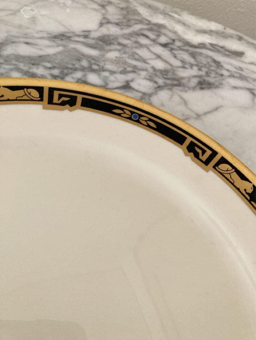 希少 カルティエ タイガー メゾン 大皿 豪華 ゴールド おもてなしディナー皿