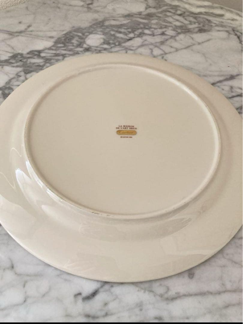 希少 カルティエ タイガー メゾン 大皿 豪華 ゴールド おもてなしディナー皿