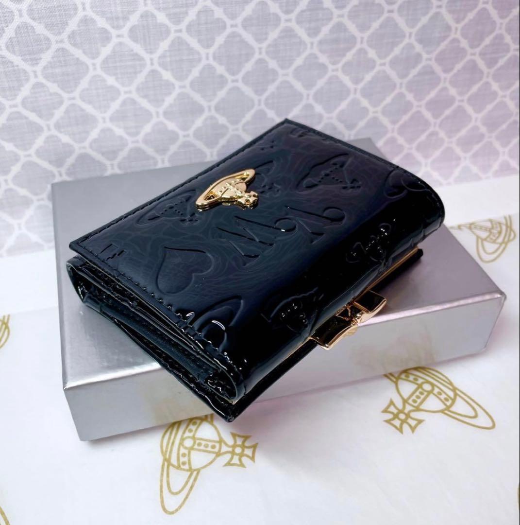 【大人気✨️ショッパー付】新品 Vivienne Westwood 黒エナメル
