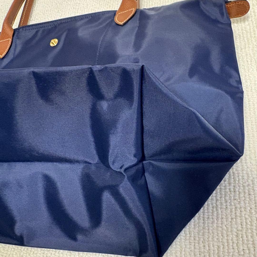 美品✨ロンシャン ル プリアージュ トートバッグ　ネイビー　Lサイズ　ロング