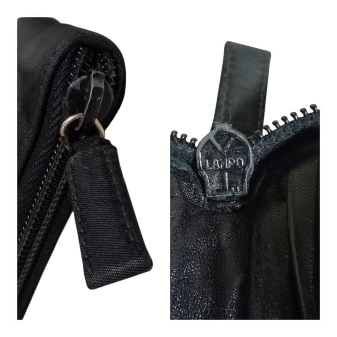 PRADA プラダ M521テスートナイロン 二つ折り布 黒
