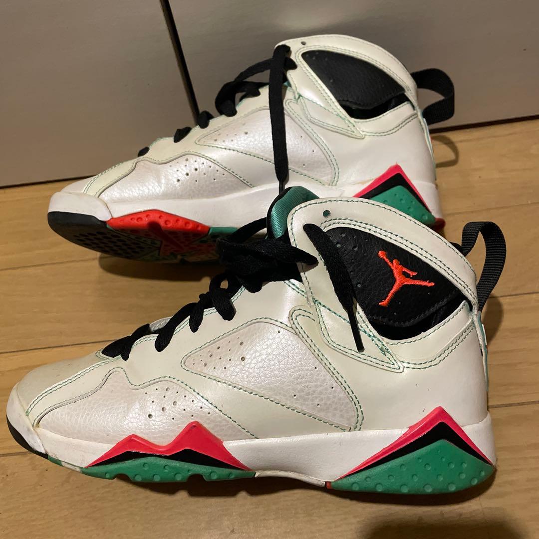 エア ジョーダン 7 ホワイト/グリーンレディースシューズ