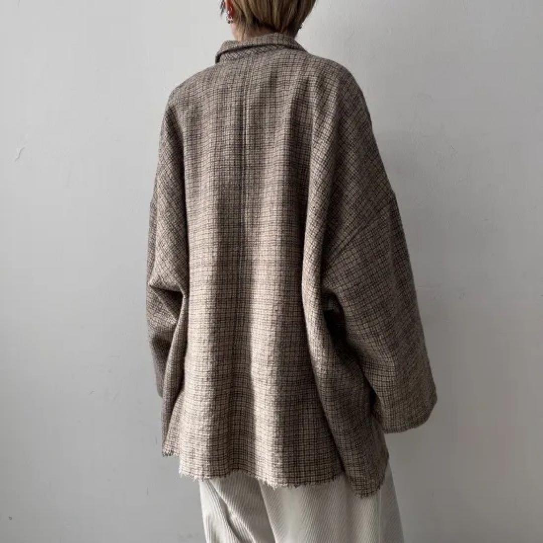 R&D.M.Co-WOOL チェックジャケット　24AW