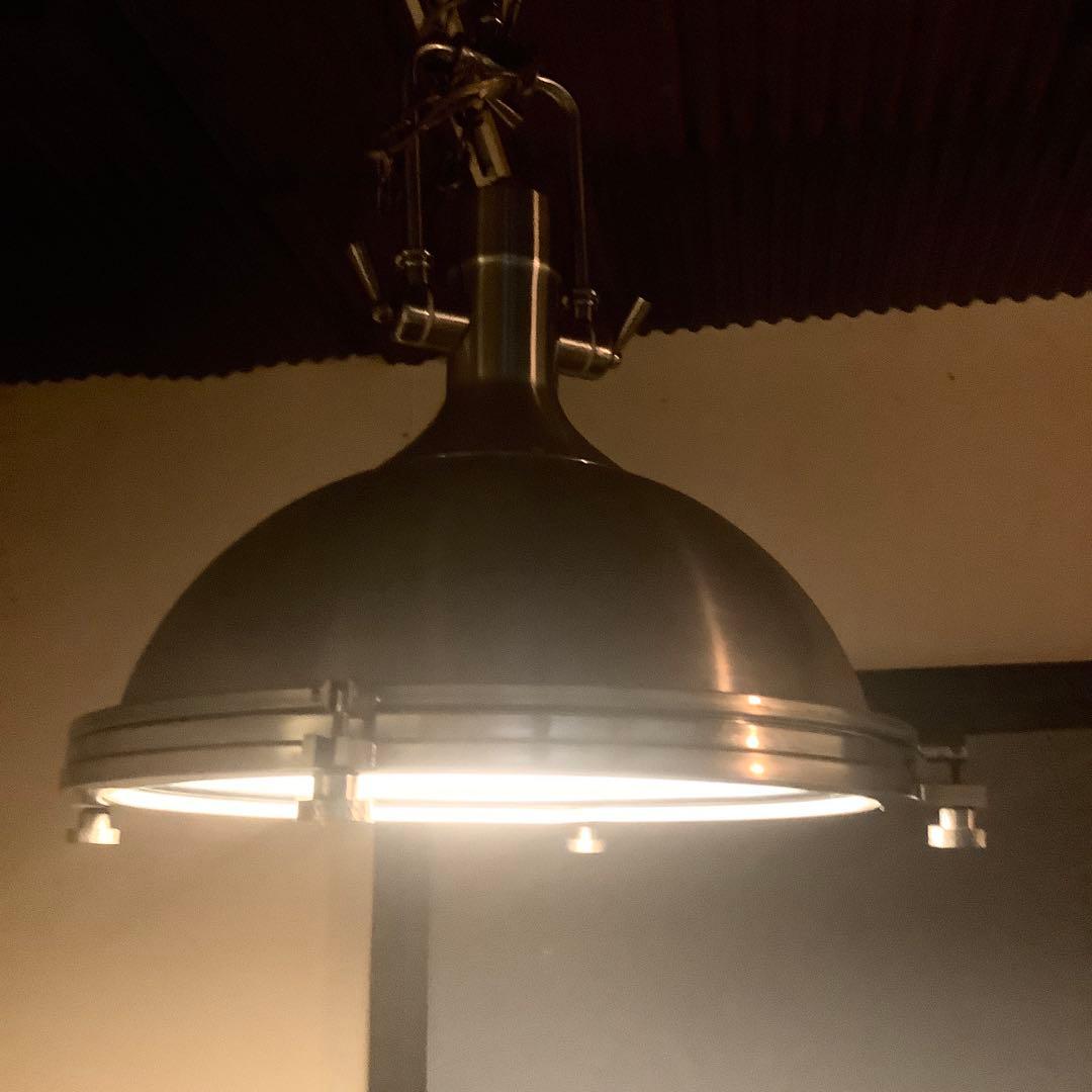 シルバー ドーム型シーリングライト 工業系 ドイツ インテリア