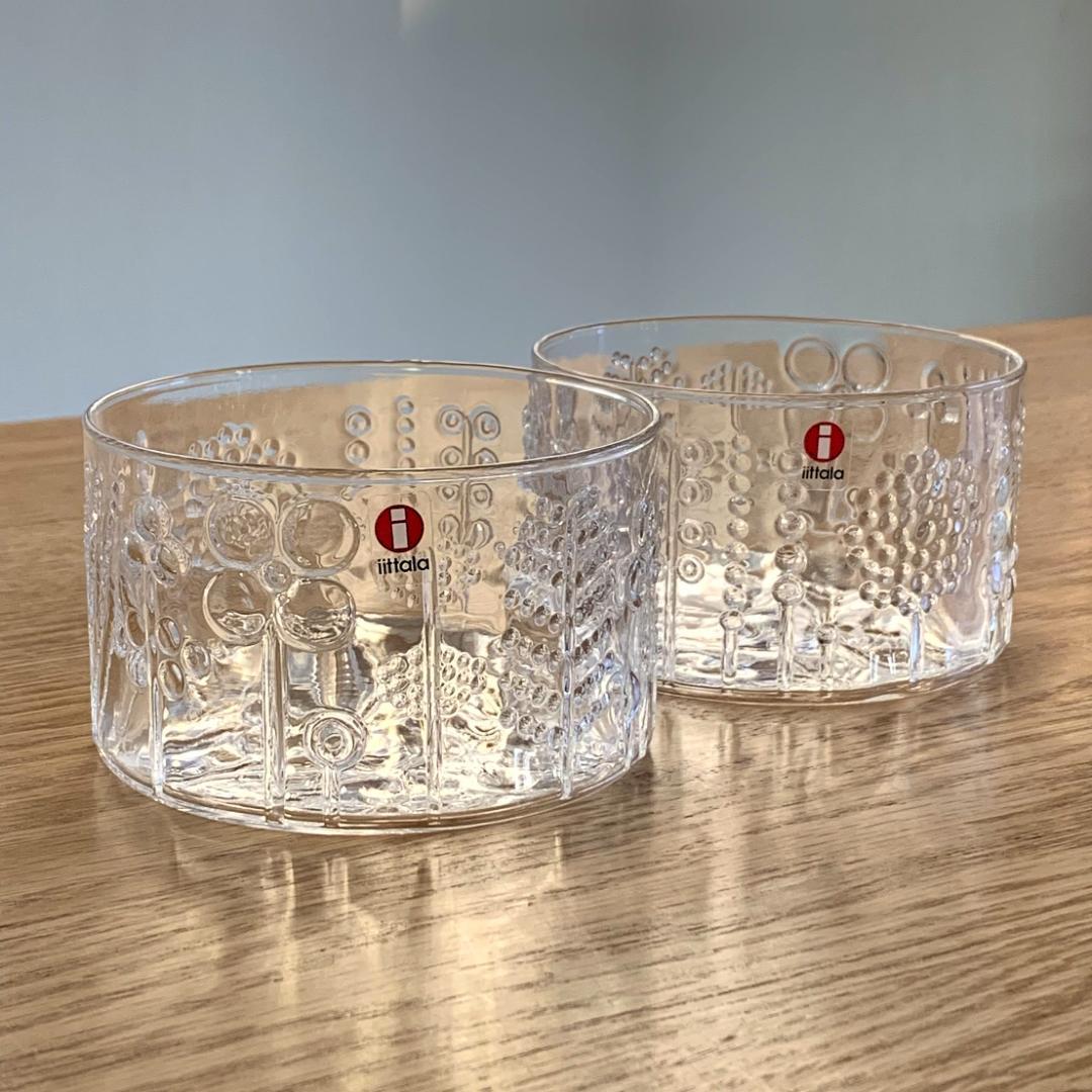 イッタラ フローラ ガラス ボウル 10cm 2個 未使用品 北欧