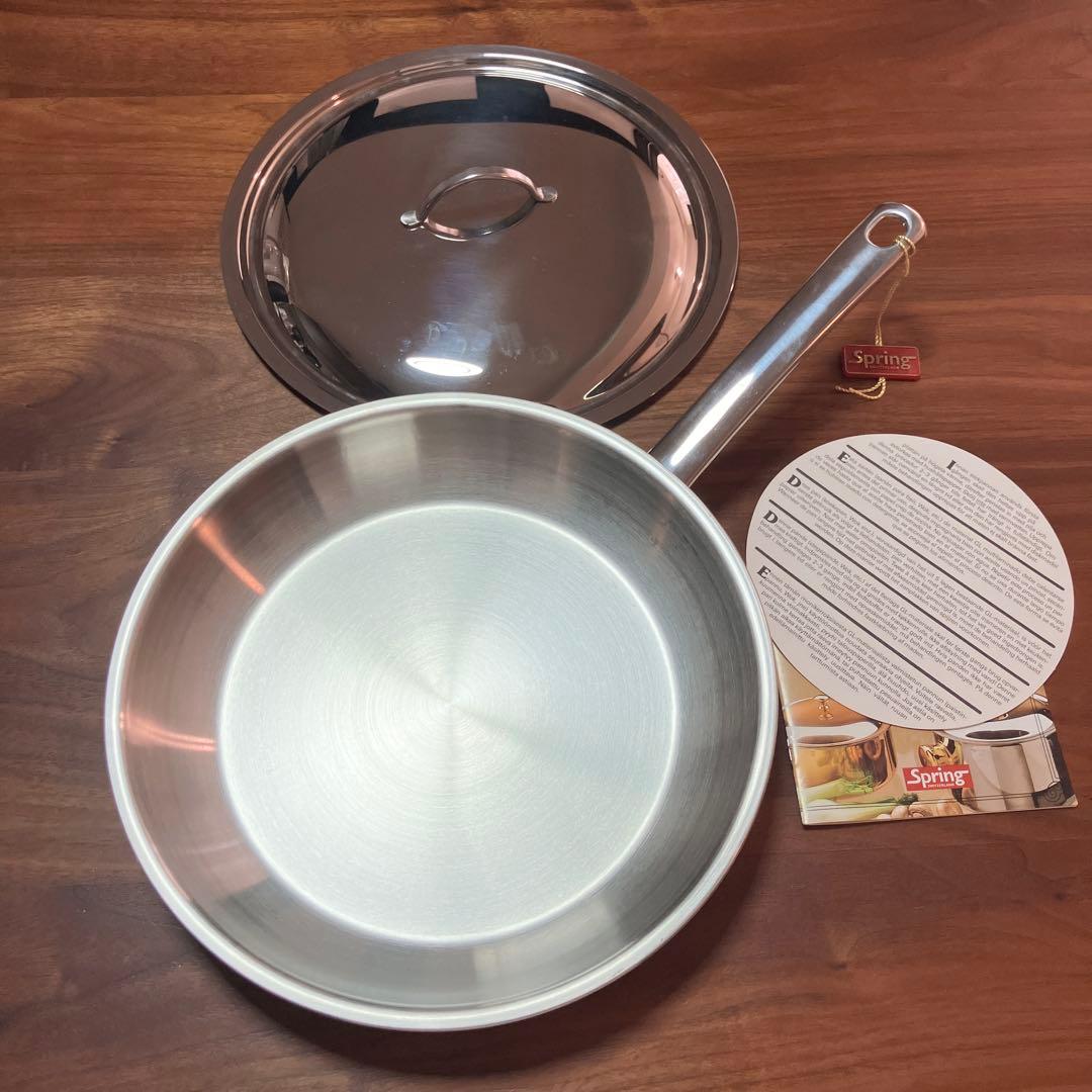 スイス製　スプリング社　クリスタル　フライパン　ソテーパン　口径外寸28cm