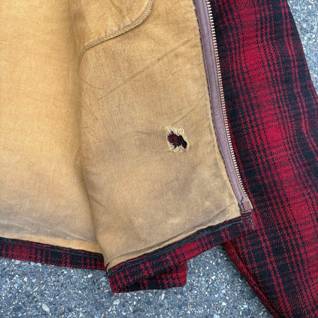 右*肘様 50s Woolrichマッキーノジャケット ハンティングジャケットU
