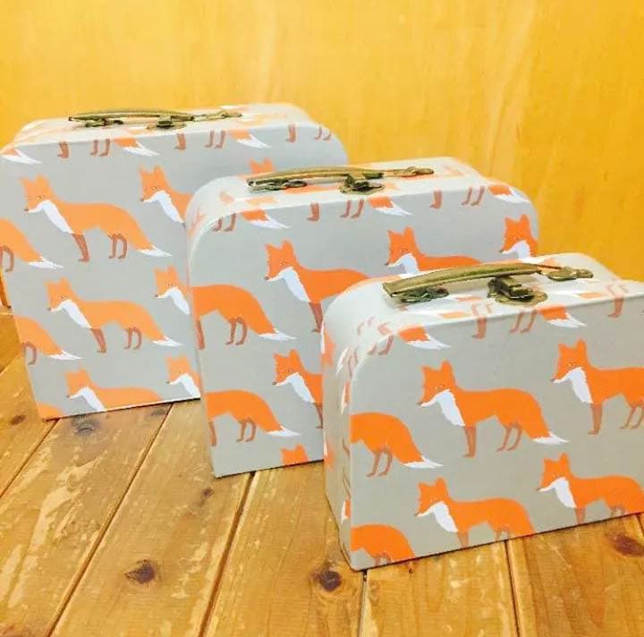 キツネ柄ペーパートランク　3点セット