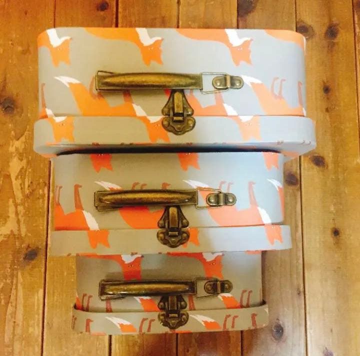 キツネ柄ペーパートランク　3点セット