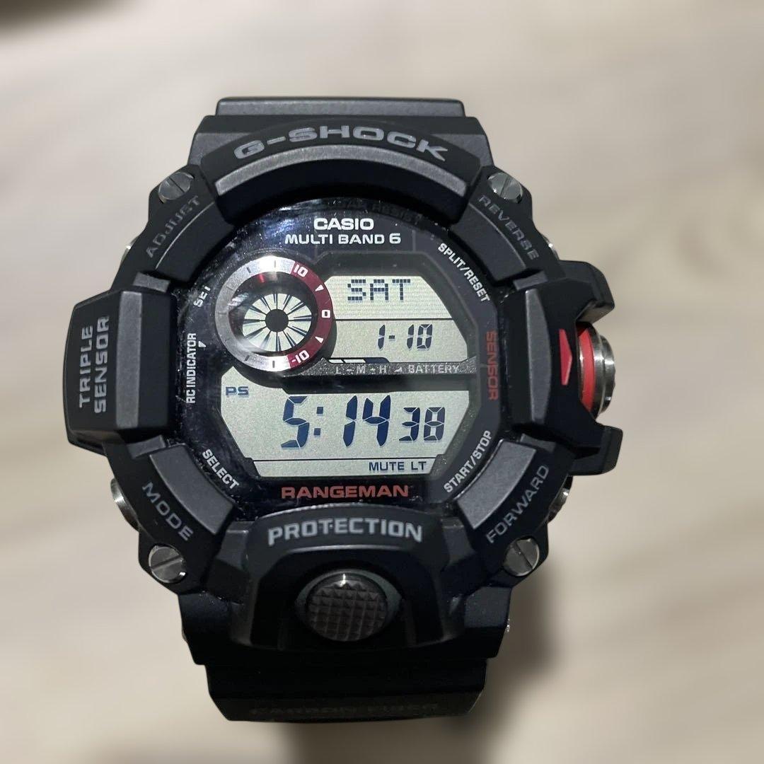 極美品 G-SHOCK GW-9400J レンジマン 電波ソーラー ブラック