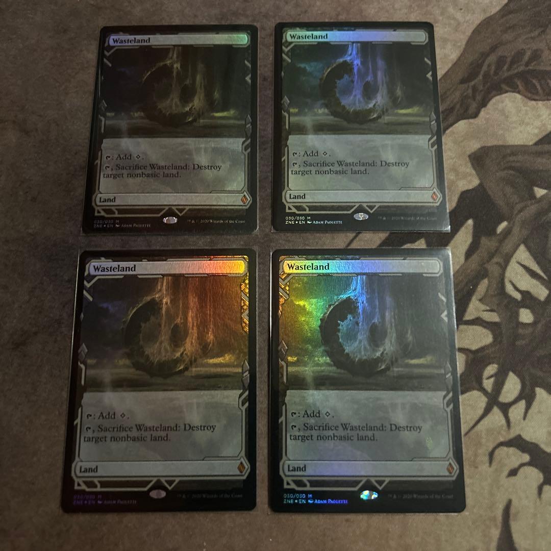 【MTG】不毛の大地　foil 4枚セット