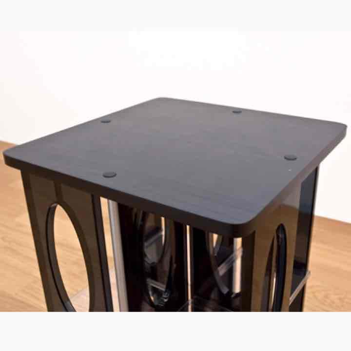 CD＆DVDラック　6段　BK