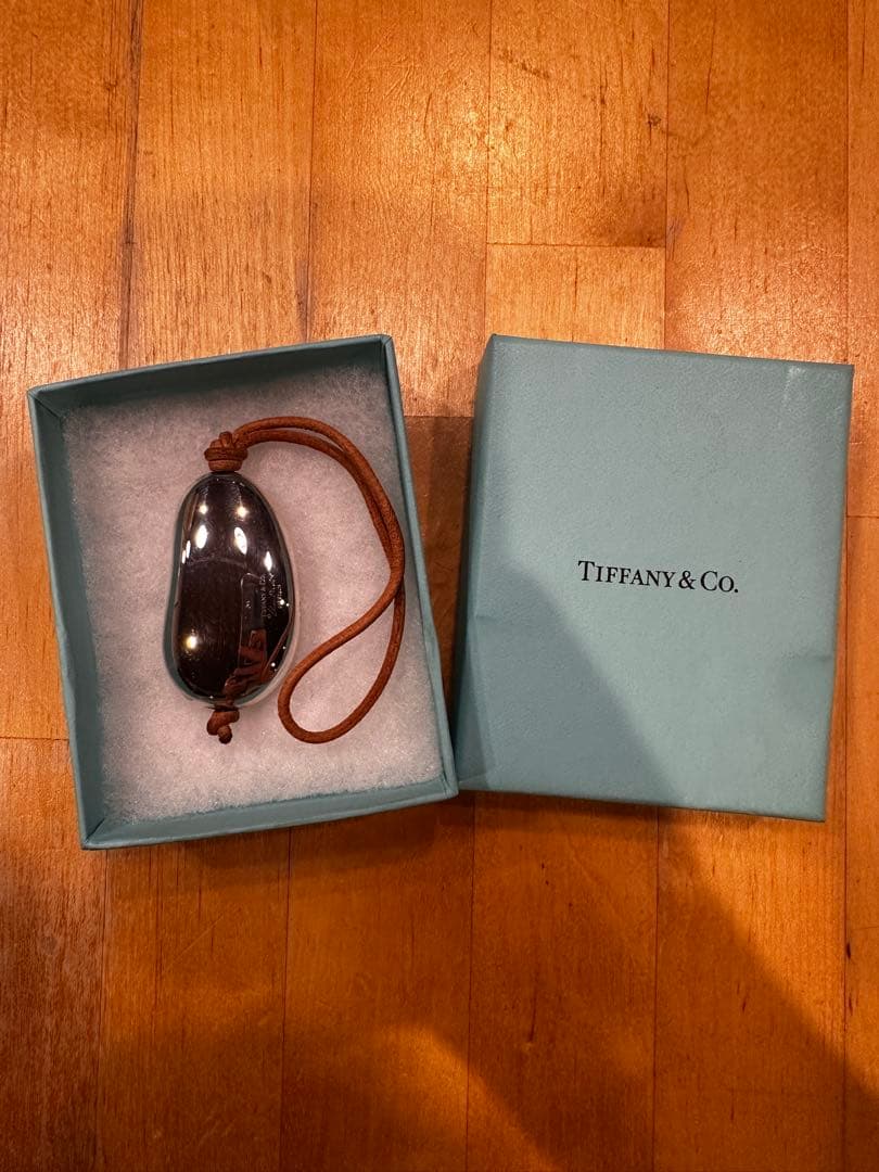 希少品　Tiffany & Co. シルバー ビーン　キーリング