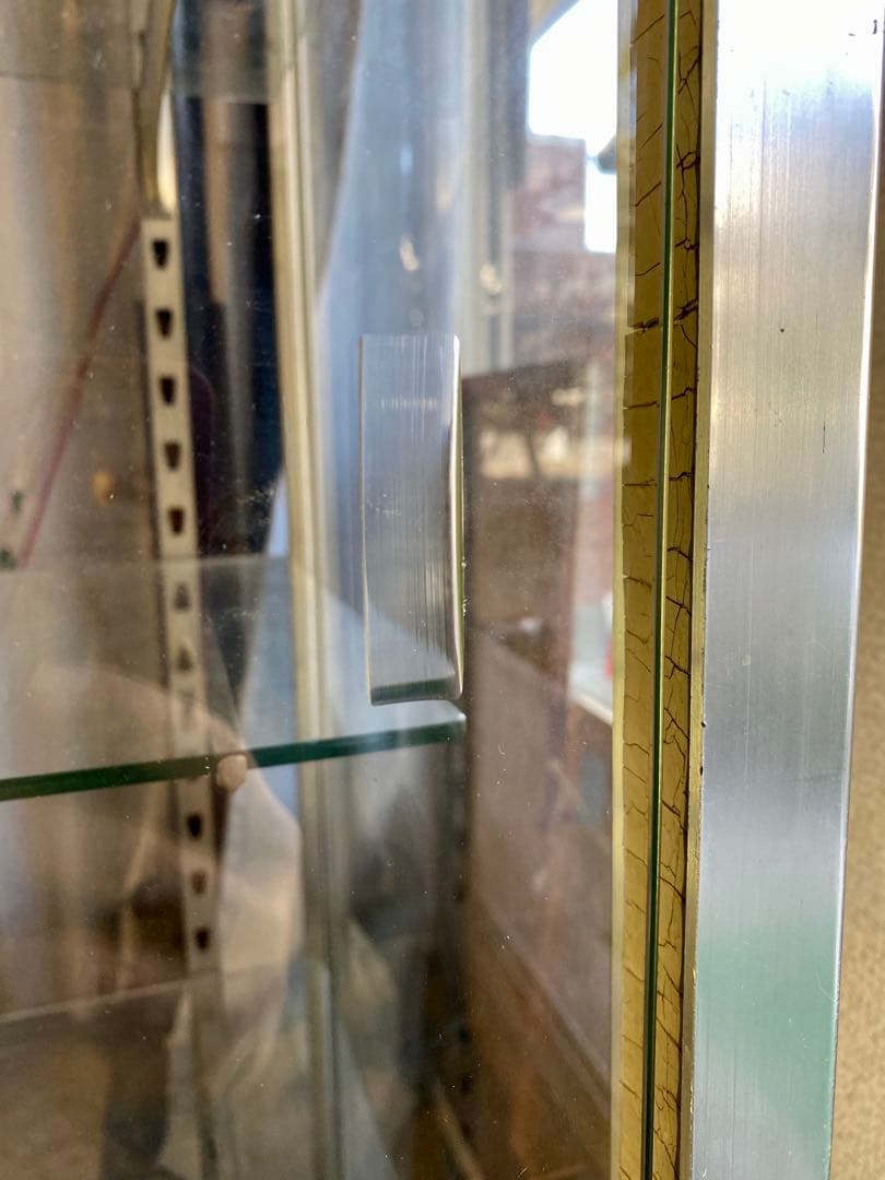 【昭和レトロ】照明付き　ガラスショーケース小　コレクションケース