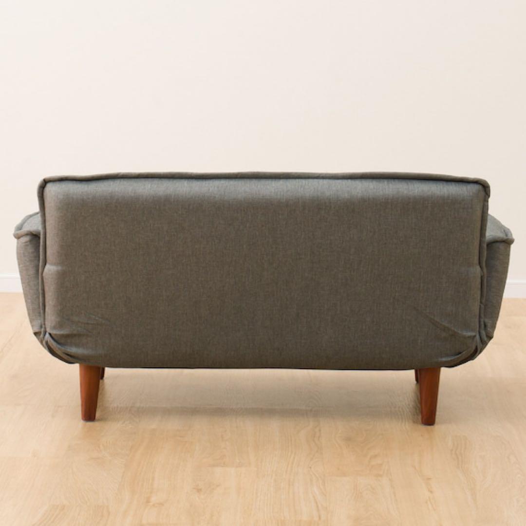 ニトリ 2人掛けコンパクトカウチソファー 布張りタイプ グレー