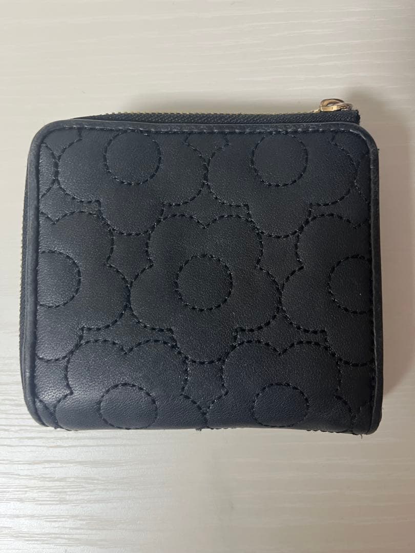 MARY QUANT ブラック 二つ折り財布