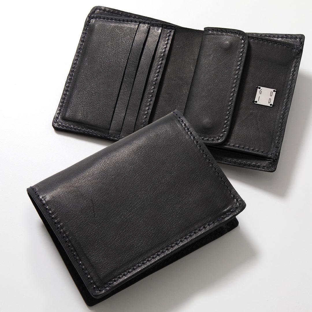 GUIDI 二つ折り財布 PRESSED KANGAROO カンガルーレザー