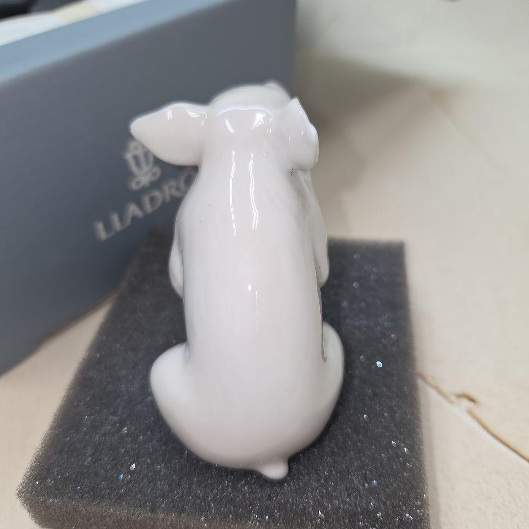 LIADRO 豚の置物 陶磁器製 ホワイト
