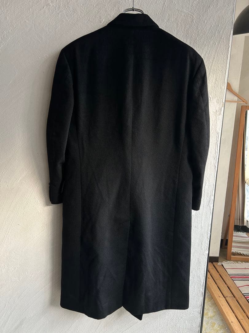 80S Aquascutum カシミヤ ダブル チェスターコート