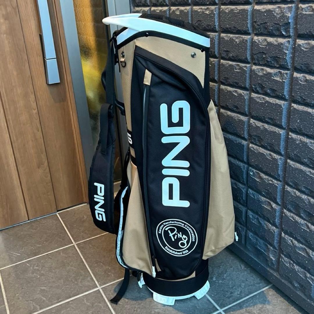 PING キャディバッグ 黒・ベージュ（軽量）