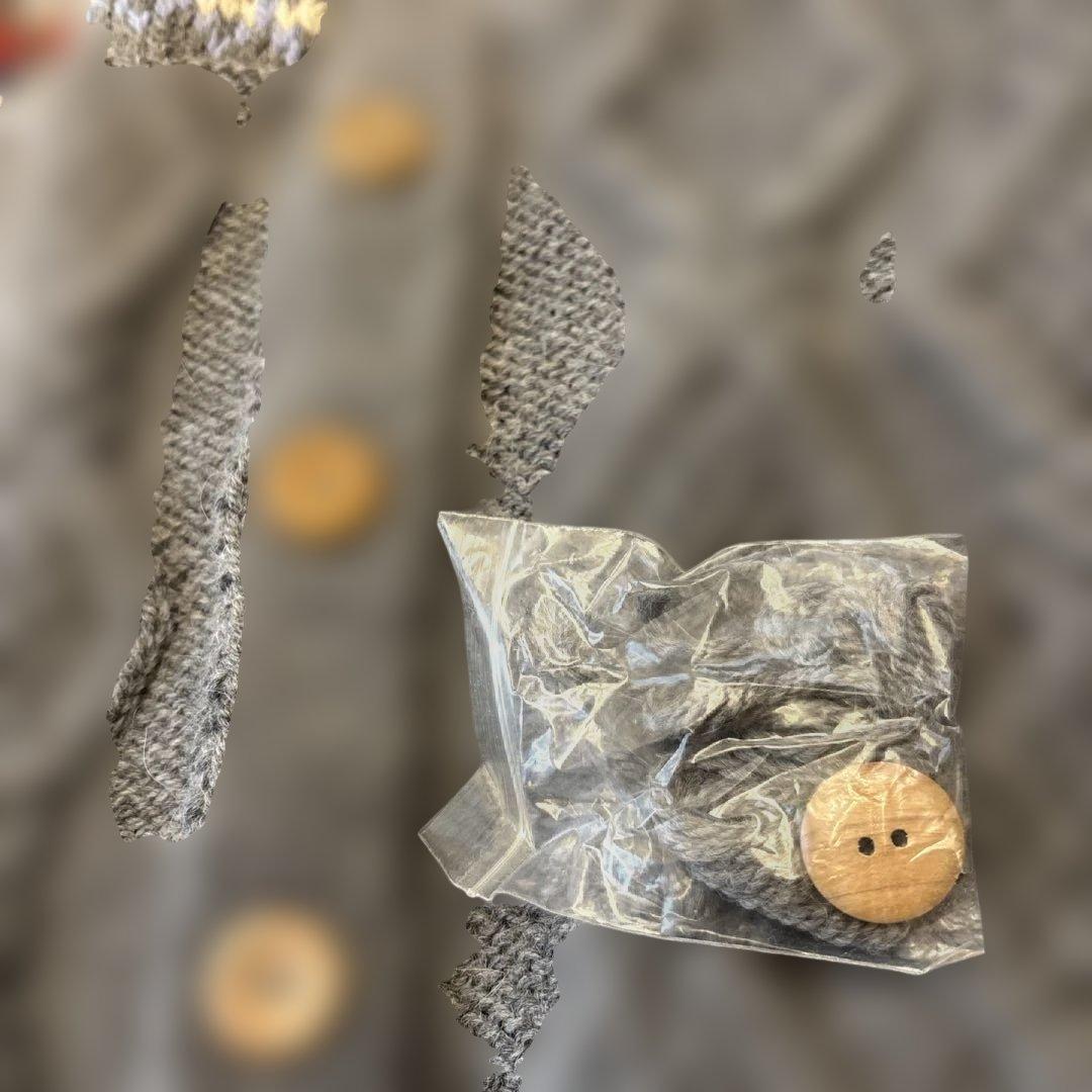 INVERALLAN インバーアラン　カウチンニット　未使用　00's グレー