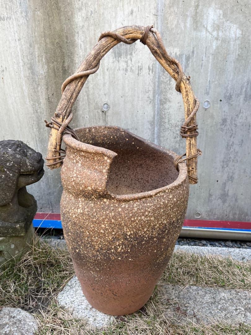傘立て　陶器　インテリア　花器