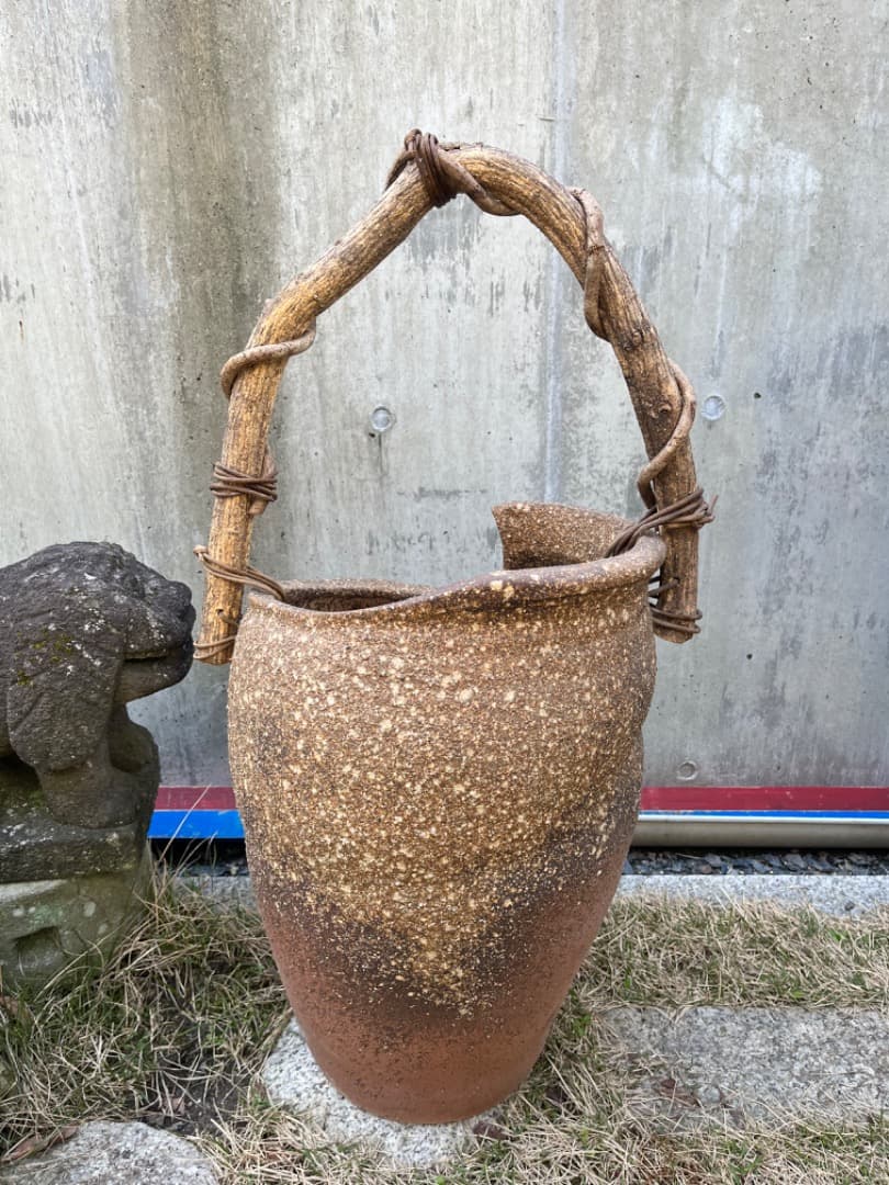 傘立て　陶器　インテリア　花器