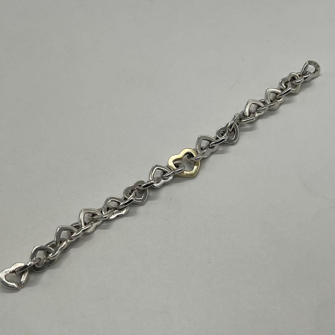 ティファニー TIFFANY オープン ハートリンク ブレスレット コンビ 希少