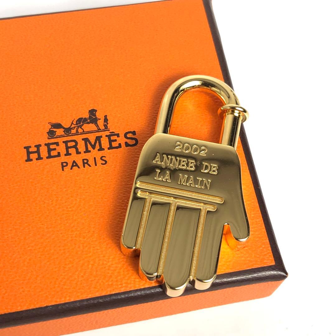 【良品】HERMES エルメス カデナ 2002年 ハンド 手 ゴールドカラー