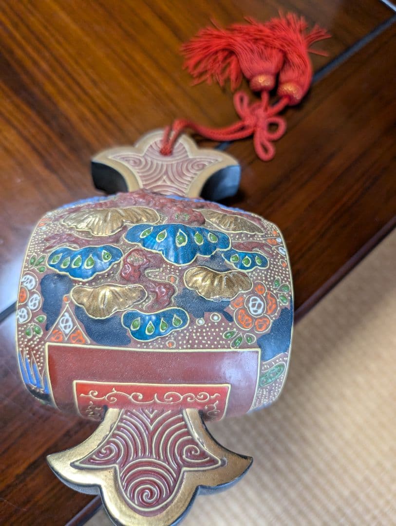 うちでの小槌　置物　九谷焼　小槌　古道具　古美術