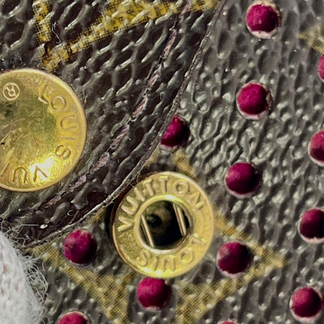 【美品】 ルイヴィトン モノグラム ペルフォ コンパクトジップ フューシャ