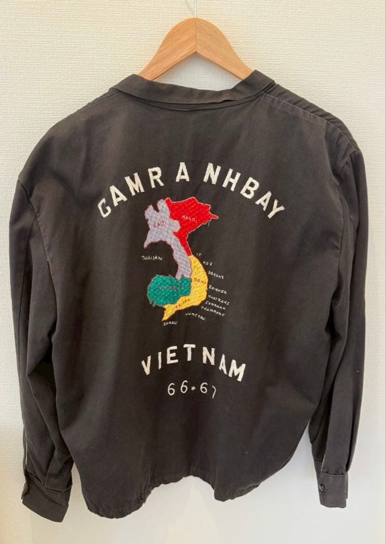 ◯◯プソン60s vietnam souvenir jacketベトジャン