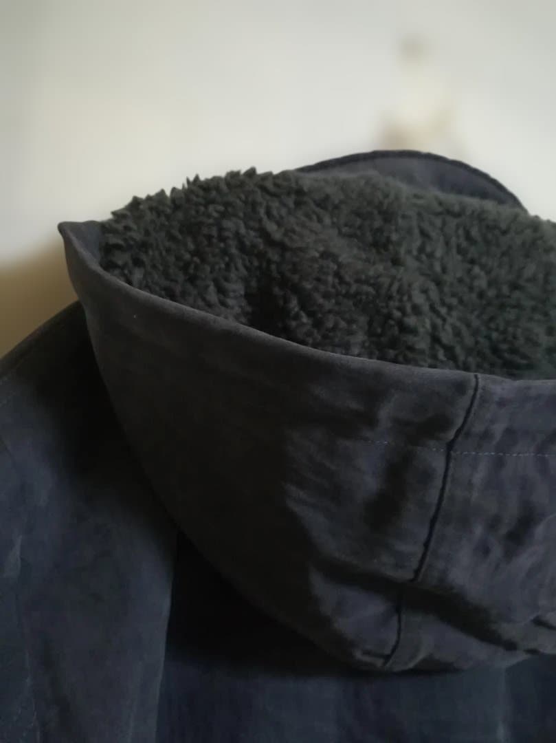 umit benan フーディーパーカコート ボア ネイビー サイズ36