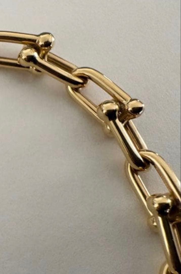 TIFFANY【ユニセックス】ティファニーハードウェアブレスレット 18Y SM