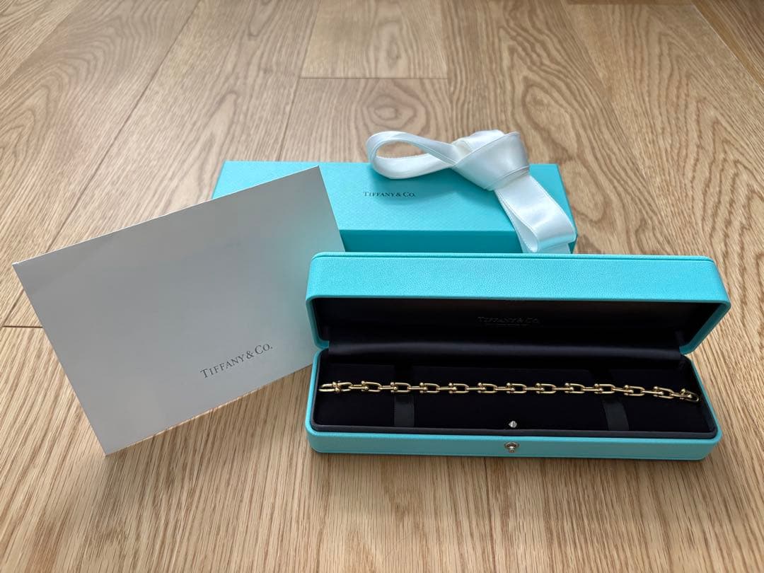 TIFFANY【ユニセックス】ティファニーハードウェアブレスレット 18Y SM