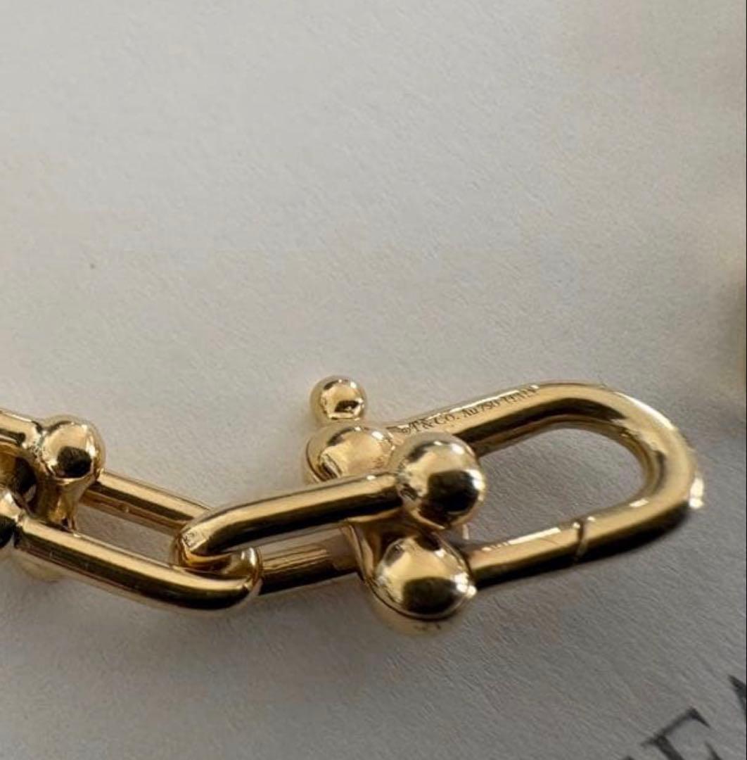 TIFFANY【ユニセックス】ティファニーハードウェアブレスレット 18Y SM