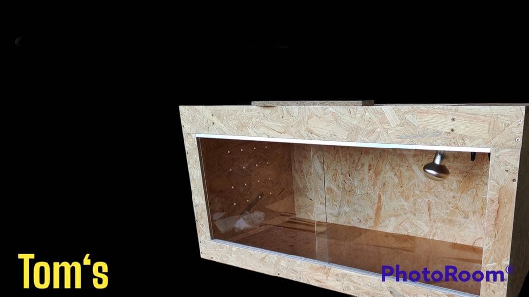 爬虫類ケージ 69×40×40㎝ ガラス最大　キャップ②