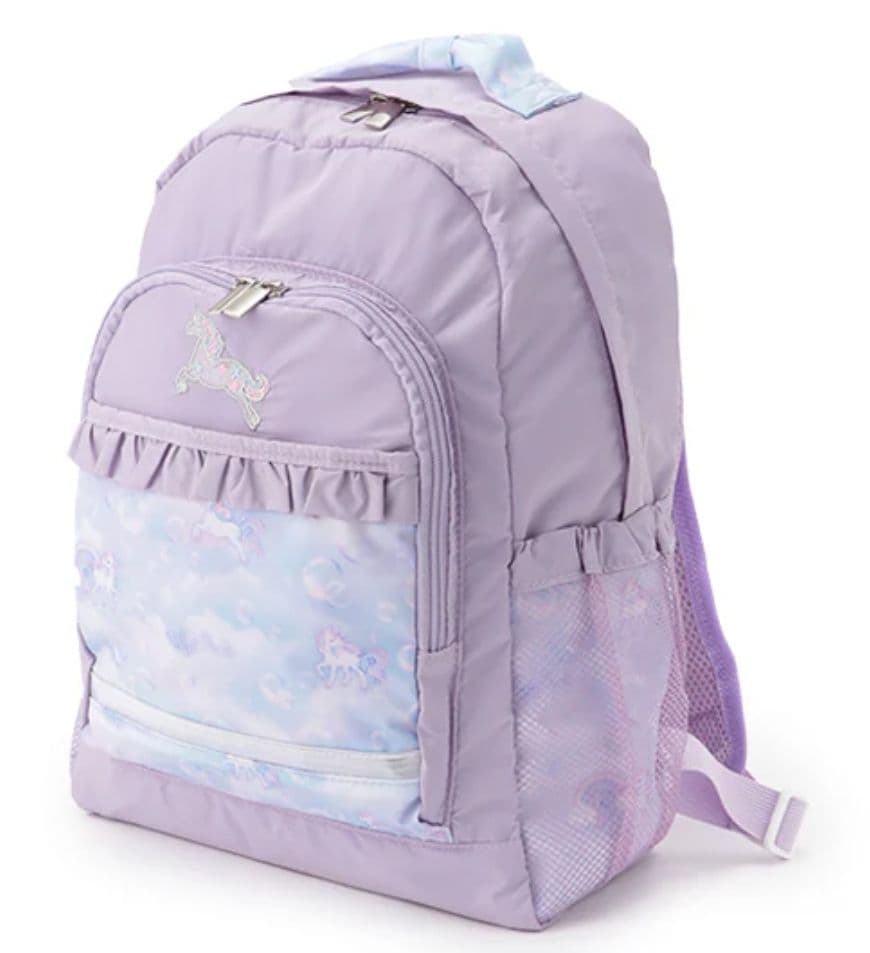 メゾピアノ　シャボン玉ユニコーン柄ナイロンリュック(大)