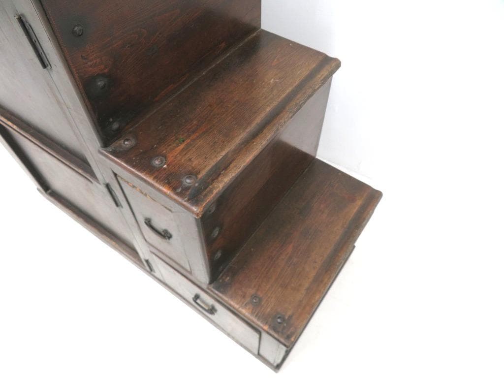階段箪笥　階段タンス　和モダン　時代箪笥　時代タンス　店舗什器　京　町屋