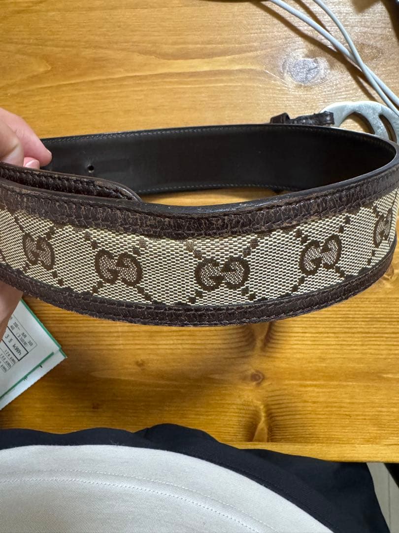 GUCCI GGキャンバス ベルト