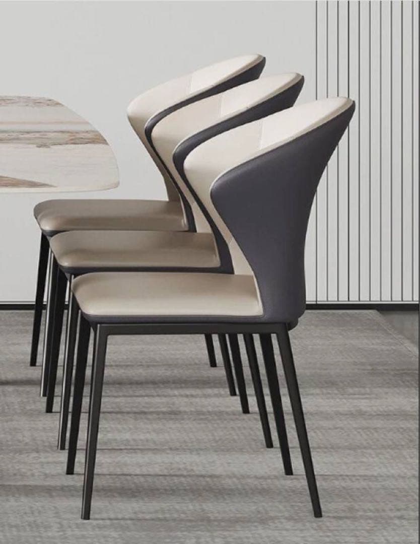 ダイニングテーブルセット 大理石調 アート脚デザイン モダン